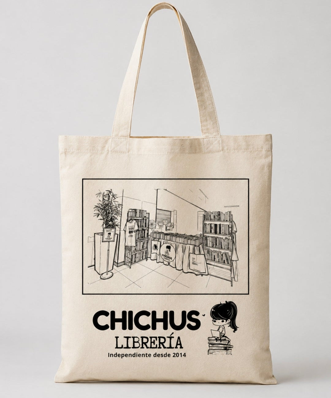Tote Bag Conmemorativa — Mercadillo de Libros Chichu’s 📚