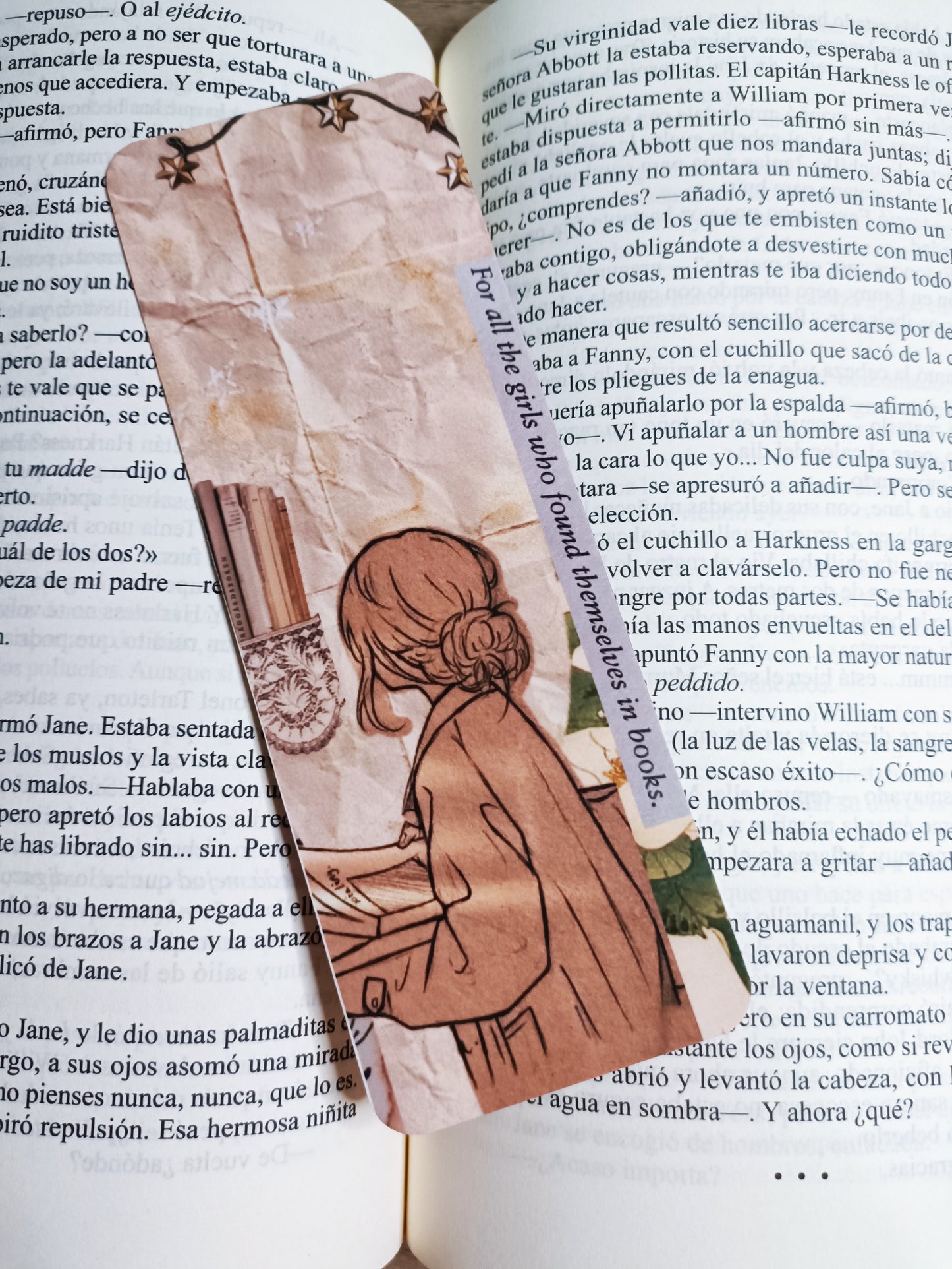 Separador de libros laminado