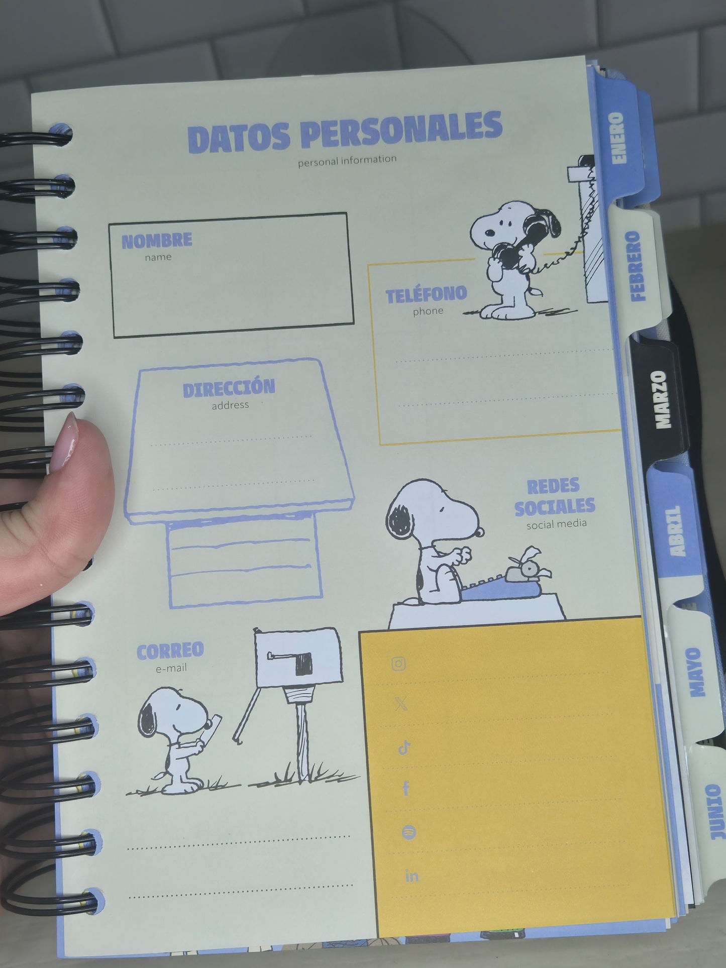 Agenda de Snoopy 2026