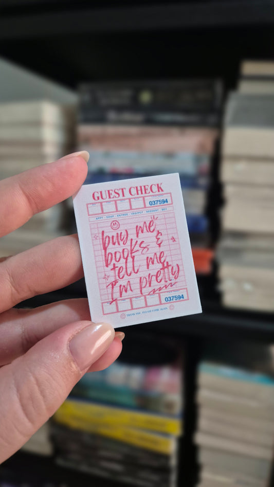 Sticker Buy Me Books & Tell Me I’m Pretty 💕