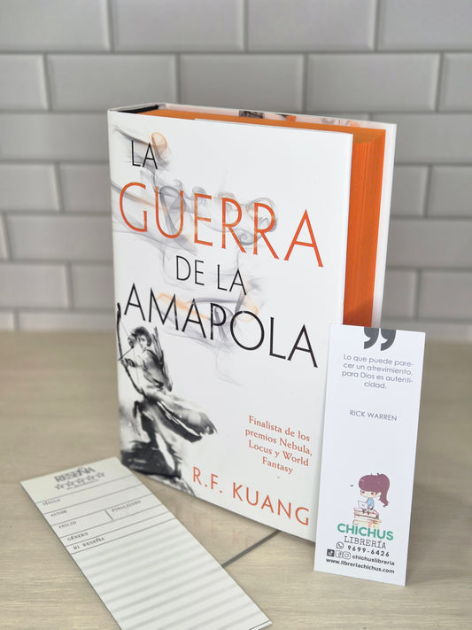 La guerra de la amapola edición en tapa dura con cantos pintados