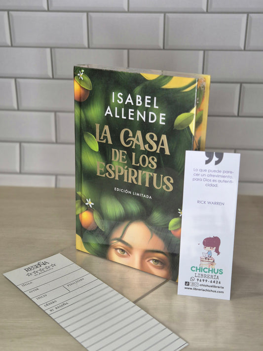 La casa de los Espíritus de edición en tapa dura con cantos pintados