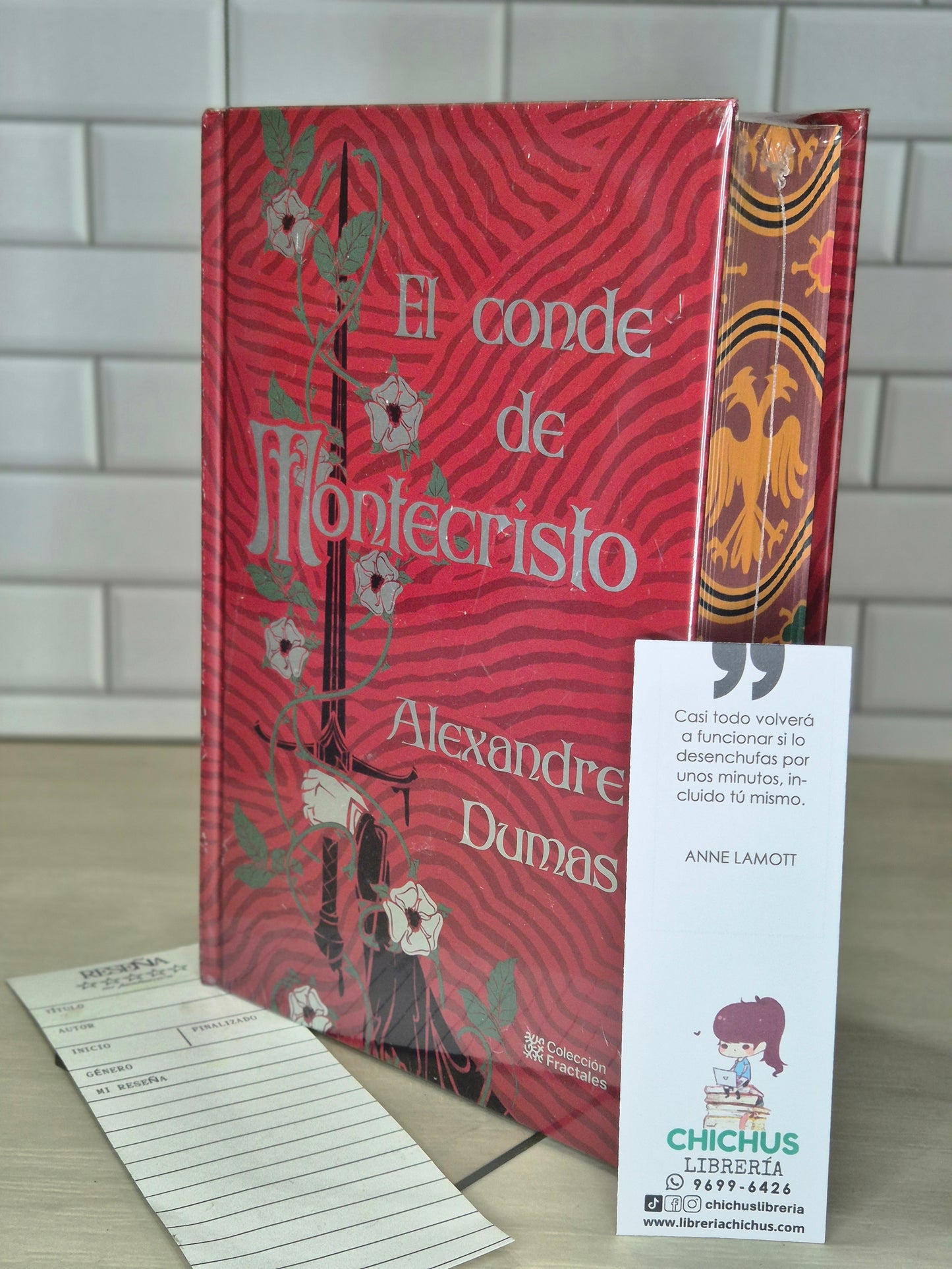El Conde de Montecristo edición en tapa dura con cantos pintados