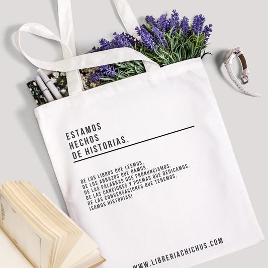 ¡Somos historias! Tote bag