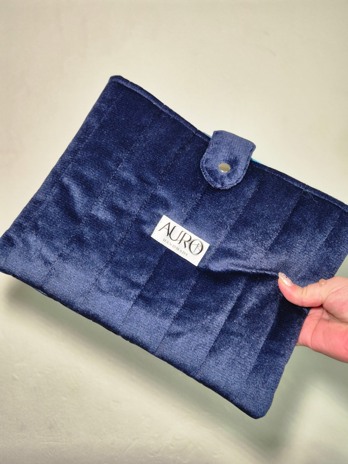 Funda Terciopelo Azul tamaño libro