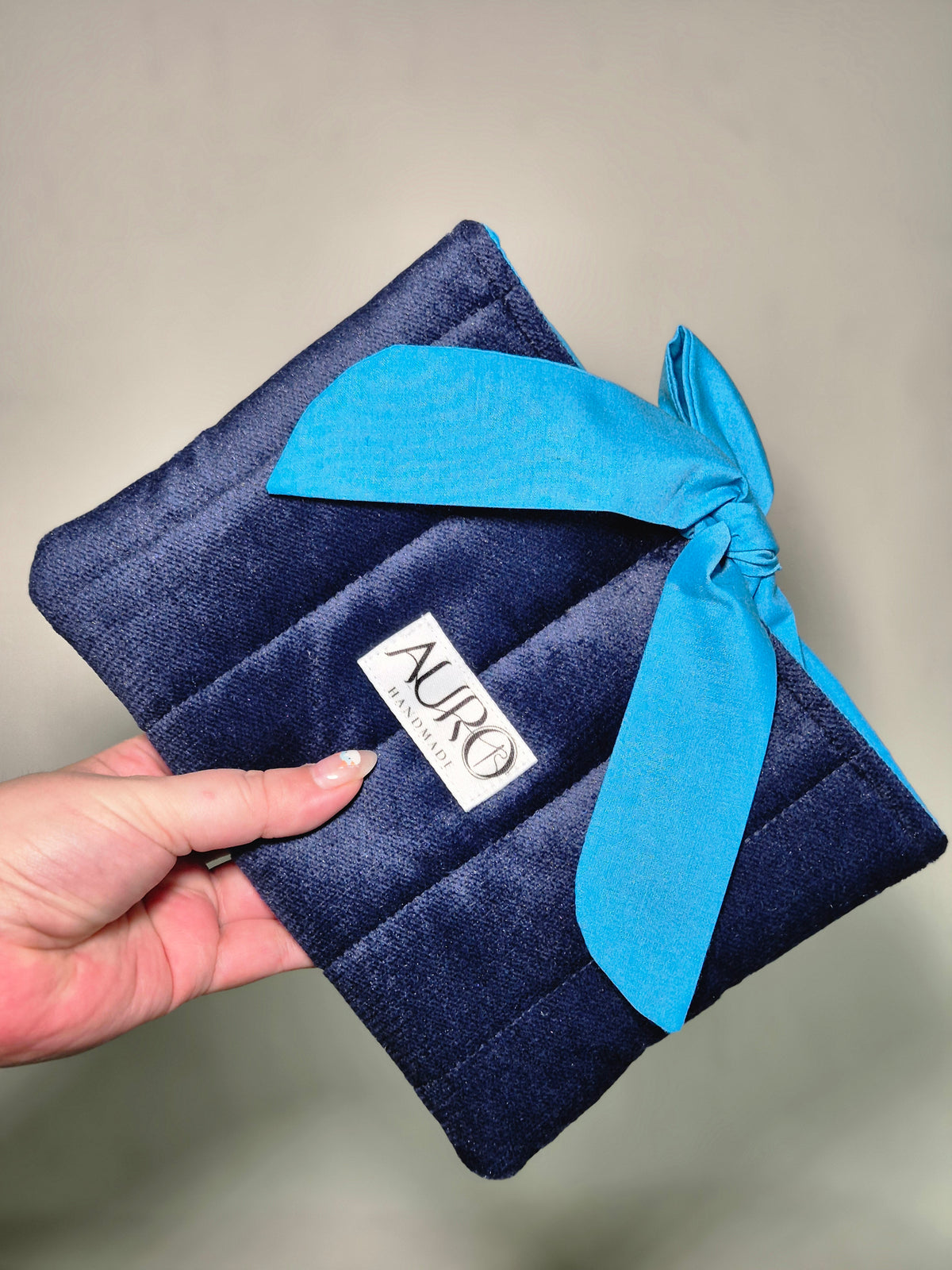 Funda Terciopelo Azul para Kindle o libro de bolsillo