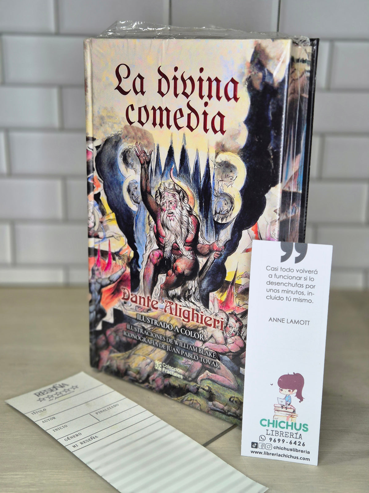 La Divina Comedia edición en tapa dura con los cantos pintados