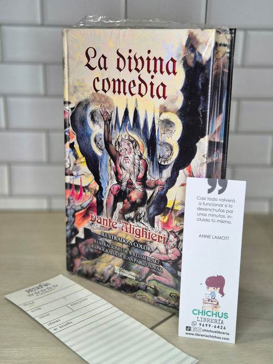 La Divina Comedia edición en tapa dura con los cantos pintados